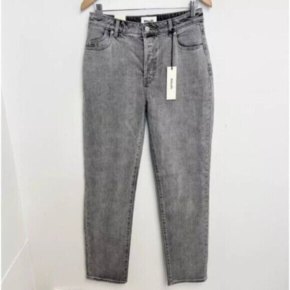 Rolla’s CLASSIC STRAIGHT COMFORT GREYSTONE 6969-BLEACHED BLACK Jeans Sz 28 NWT - Picture 1 of 13